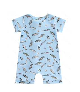 Baby short zippy romper